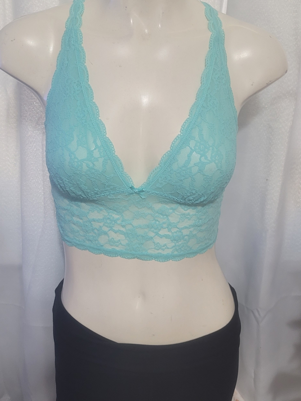 Victoria's Secret Lace Bralette in Aqua